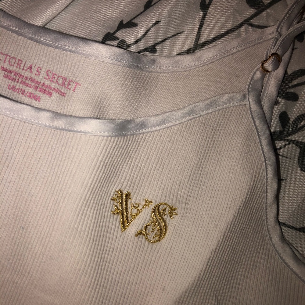 victoria secret white tank top